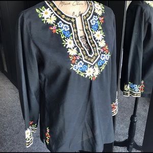 Train 70s Vintage Boho Tunic